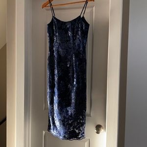 Navy blue midi cocktail dress size small